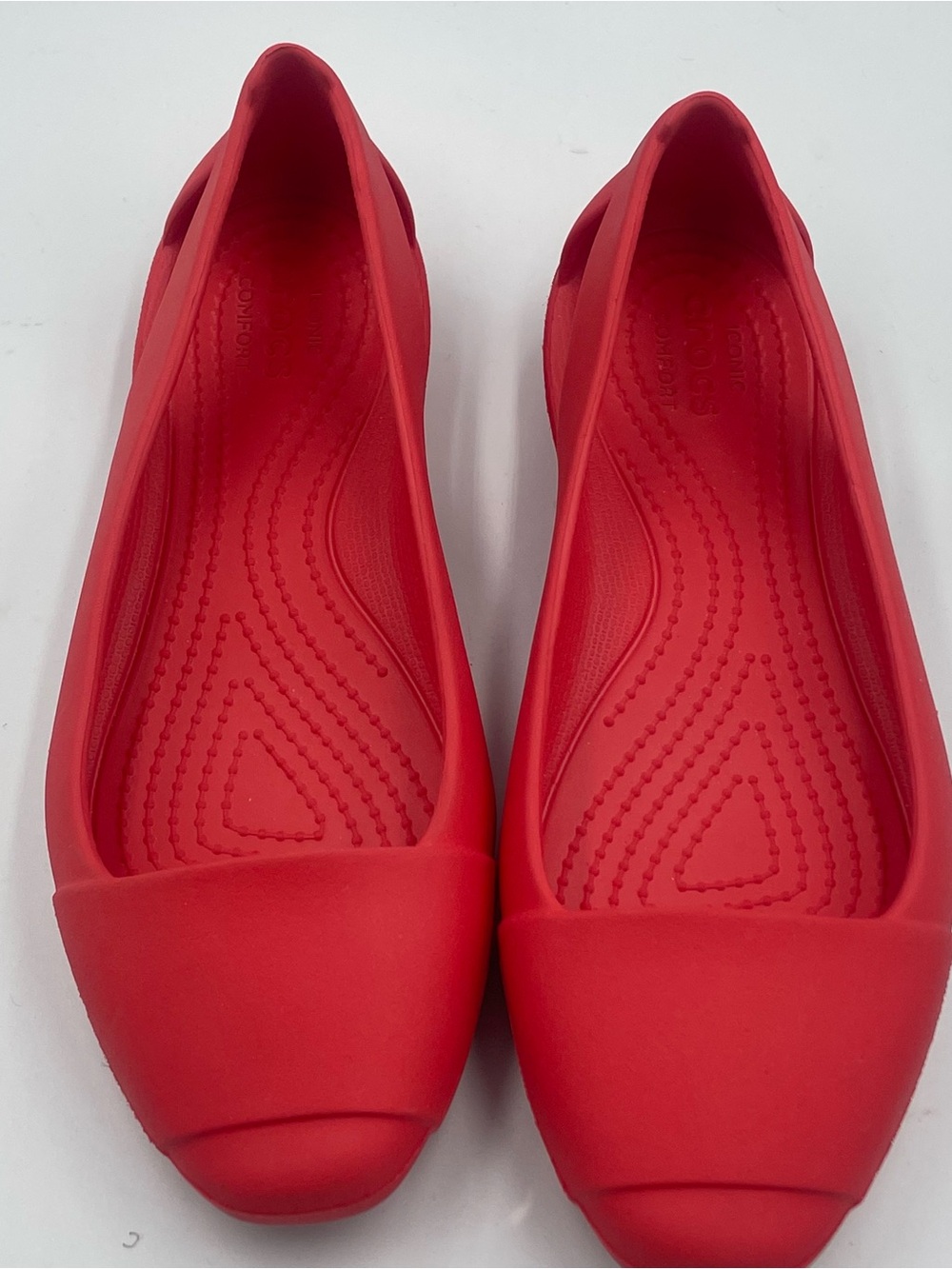 Crocs Sienna Shoes Womens Size 6. Slingback Ballet Flats Lightweight pre-owned - Picture 3 of 11